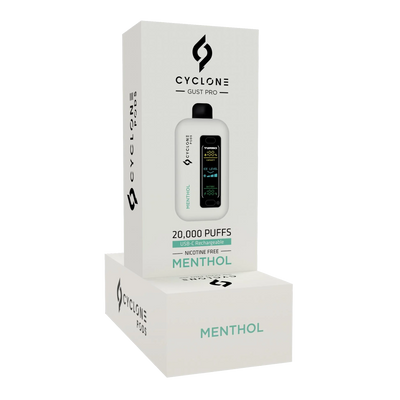 Cyclone Pods nicotine-free vape aerosol — not water vapor