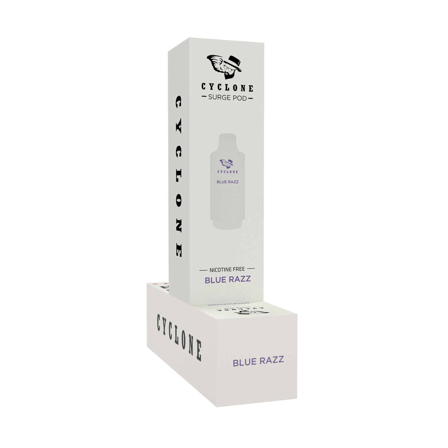 blue razz ice nicotine free pod