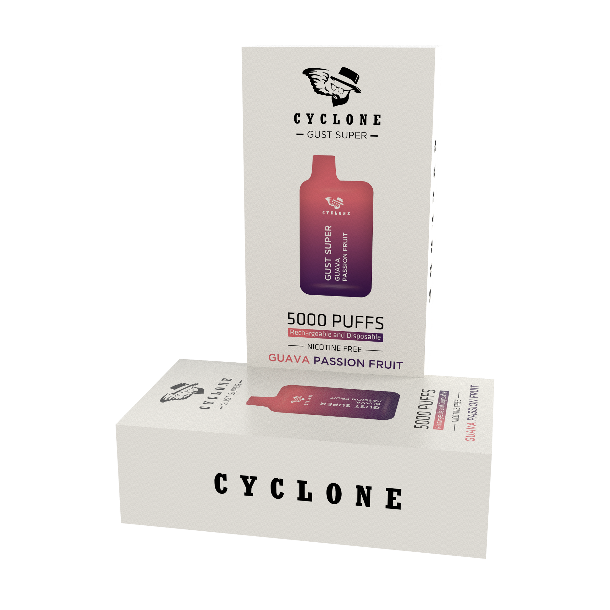 gust super guava passion fruit nicotine free disposable
