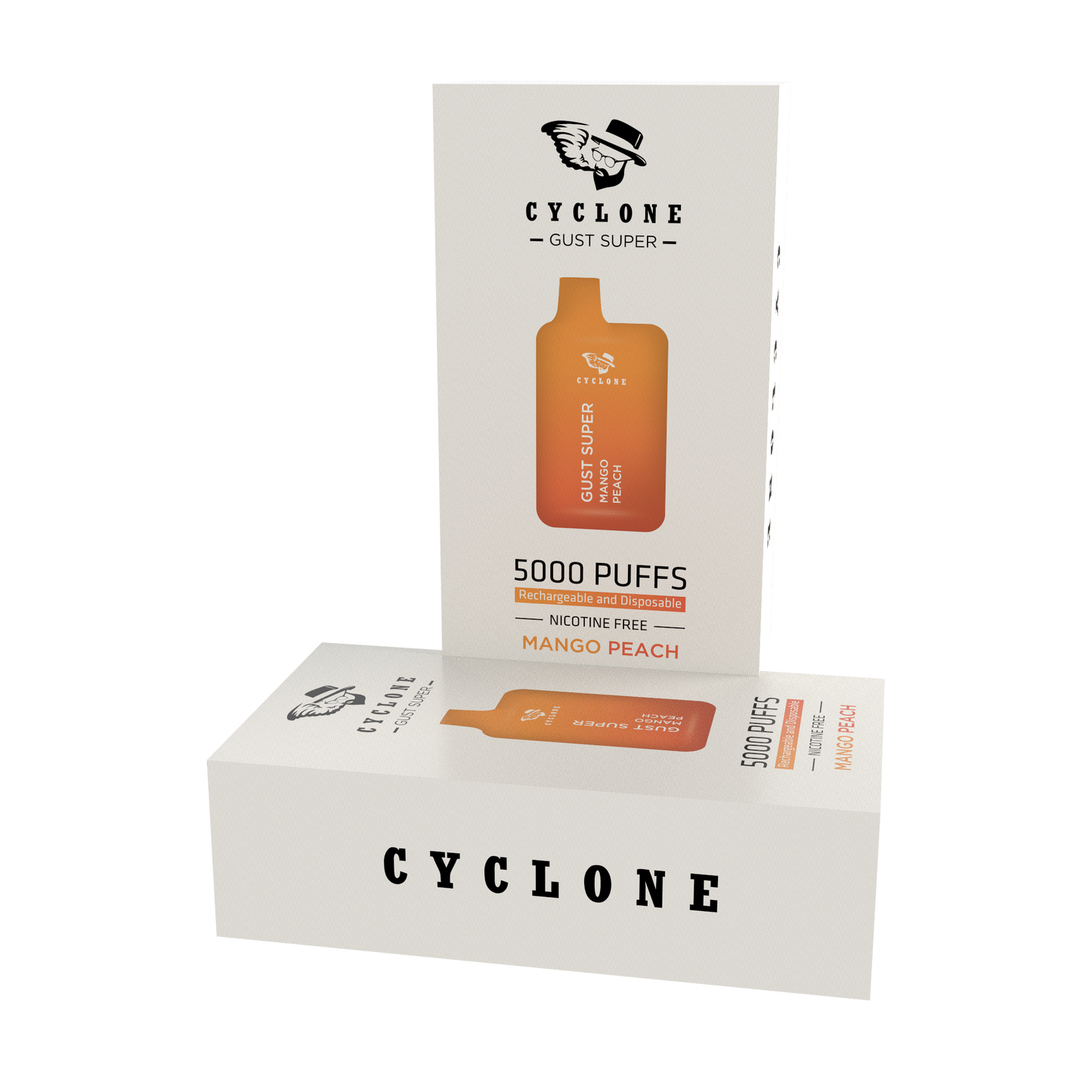 gust super mango peach nicotine free disposable