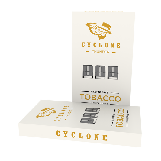 Nicotine Free Thunder Tobacco Flavored Vape Pods