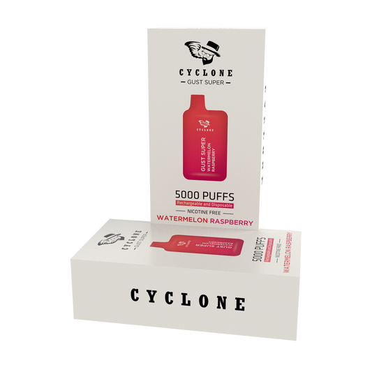 gust super watermelon raspberry nicotine free disposable