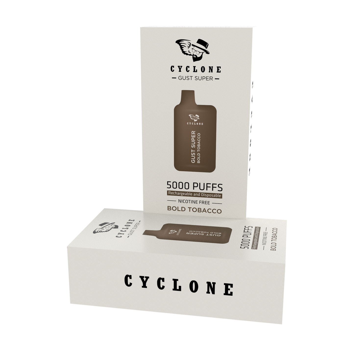 gust super bold tobacco nicotine free disposable