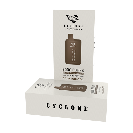 gust super bold tobacco nicotine free disposable