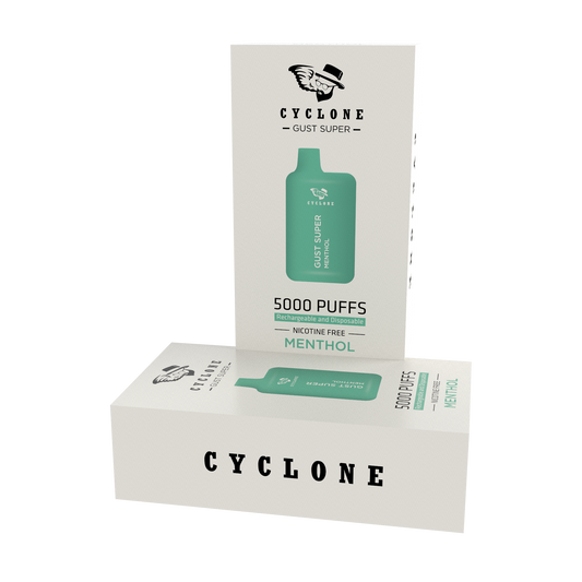 Nicotine Free Gust Super Menthol Rechargeable Disposable Vape