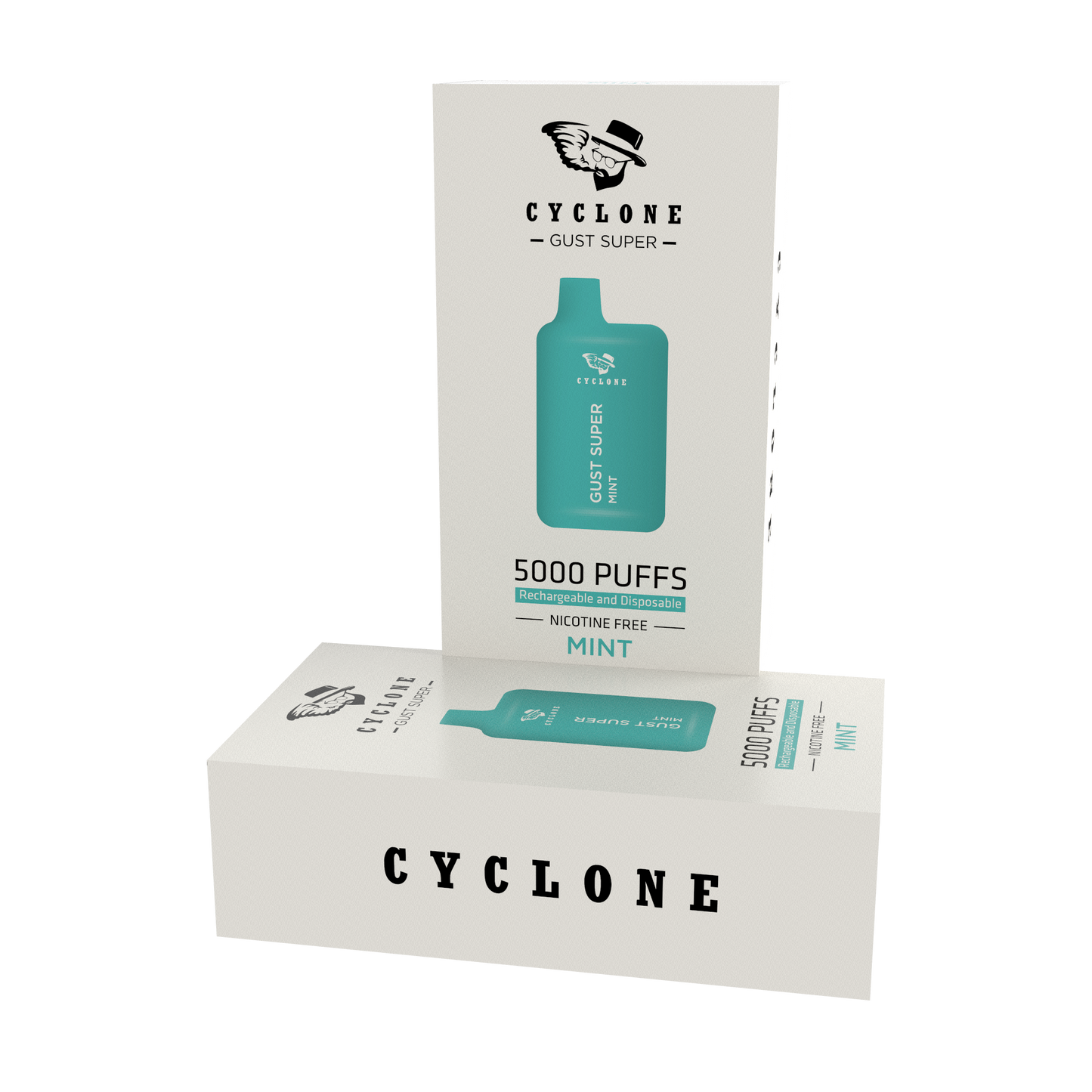 gust super mint nicotine free disposable