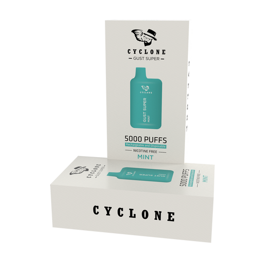 gust super mint nicotine free disposable