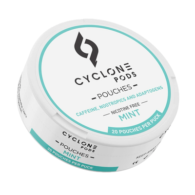 Cyclone Mint Focus Pouches — an oral caffeine alternative to energy vapes