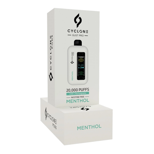 Cyclone Pods nicotine-free vape aerosol — not water vapor