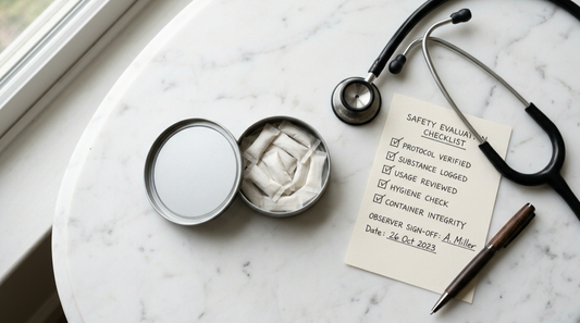 Caffeine pouch tin with stethoscope — are caffeine pouches safe