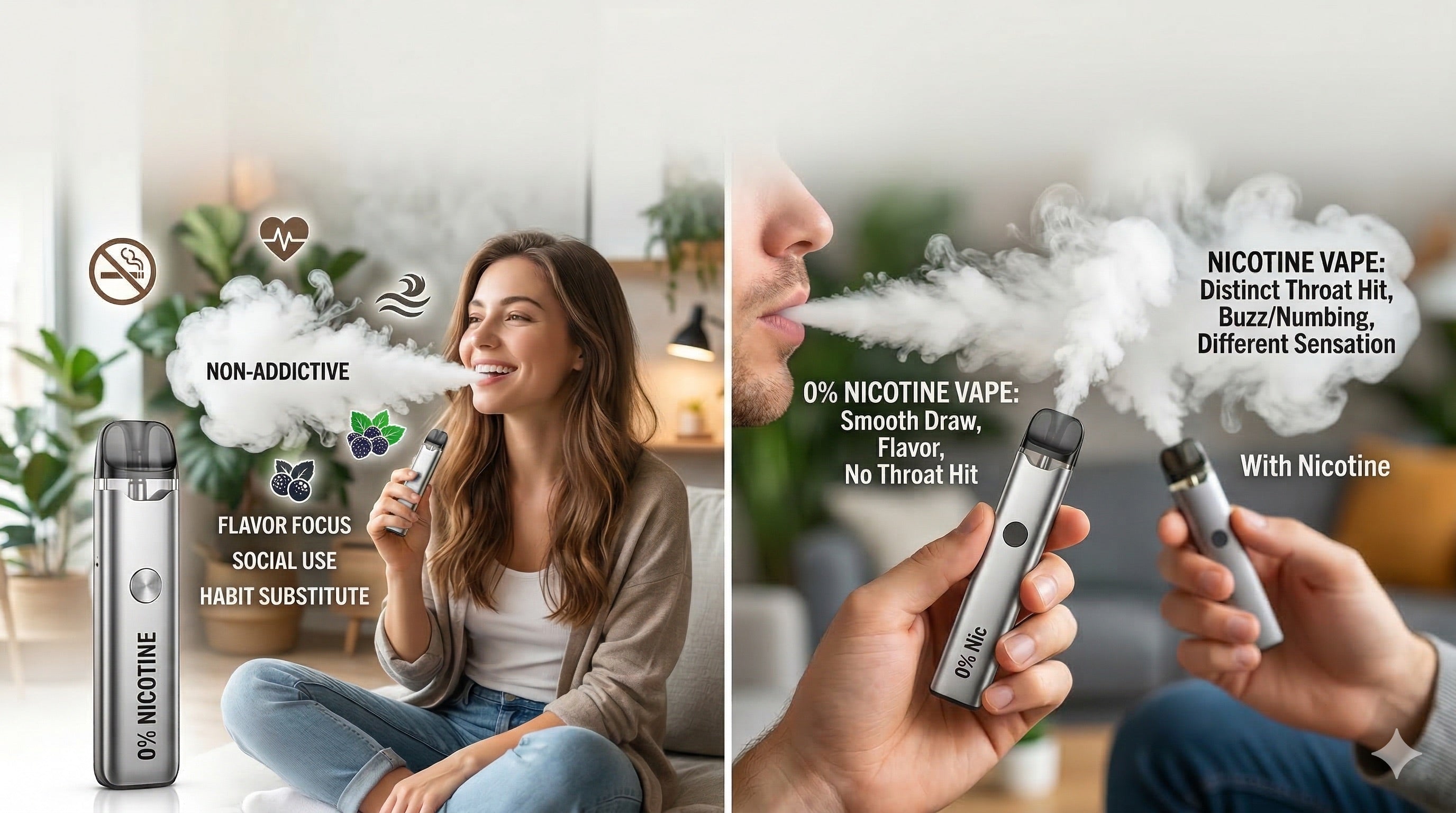 how to vape without smoke What's the Point of a 0% Nicotine Vape? (2026) – Cyclone Pods Refilling_Side Fill Juul 2 Starter Kit Strain:Motornana