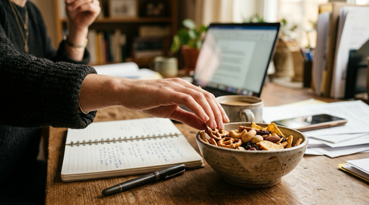 Hand reaching for snacks — oral fixation habit