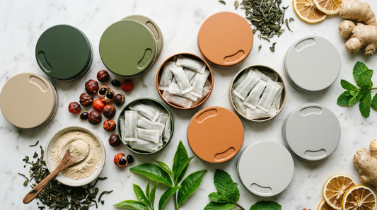 Sugar-free energy pouches with natural ingredients