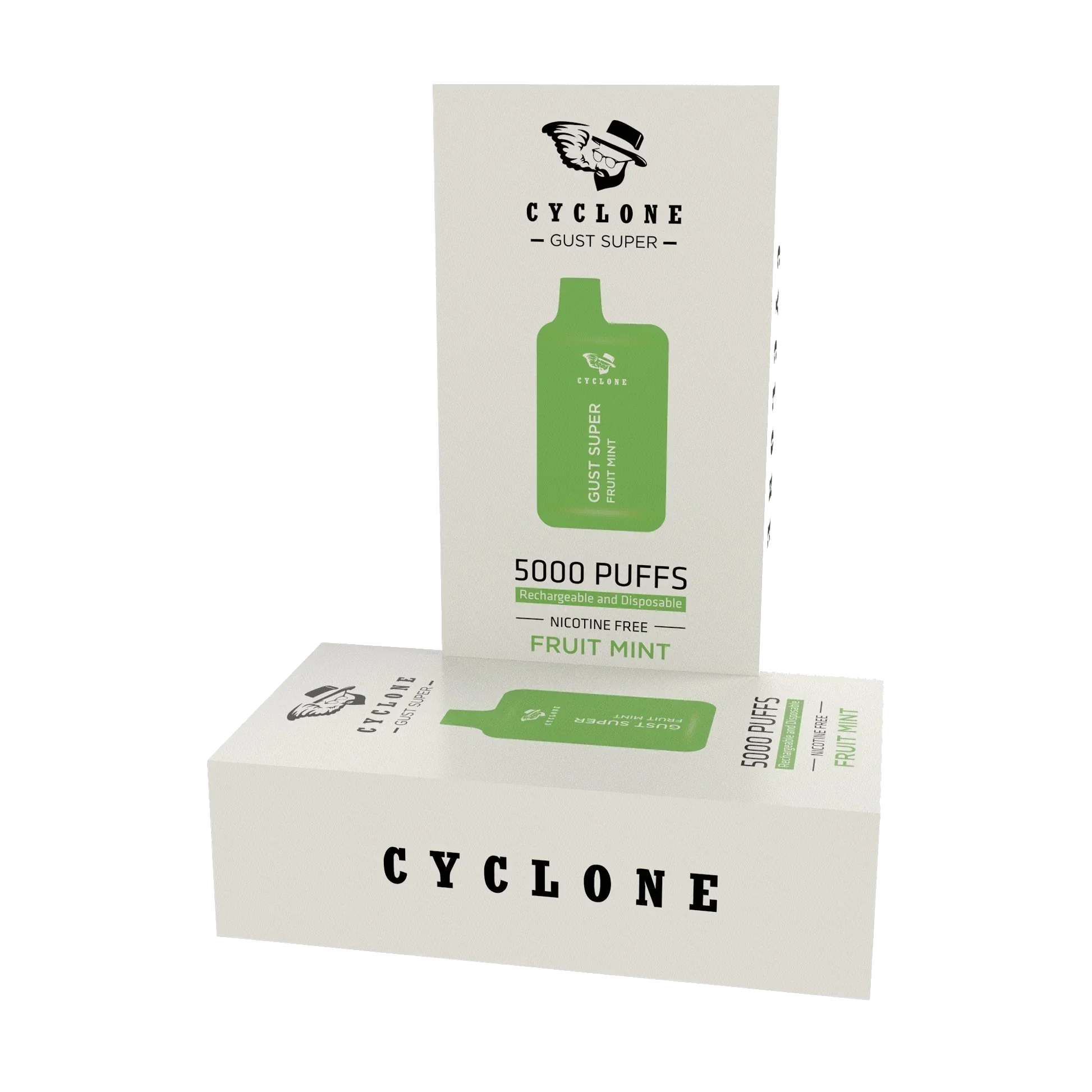 Nicotine Free Gust Super Fruit Mint Rechargeable Disposable Cyclone Pods Nicotine Free Gust Super Fruit Mint Rechargeable Disposable Cyclone Pods