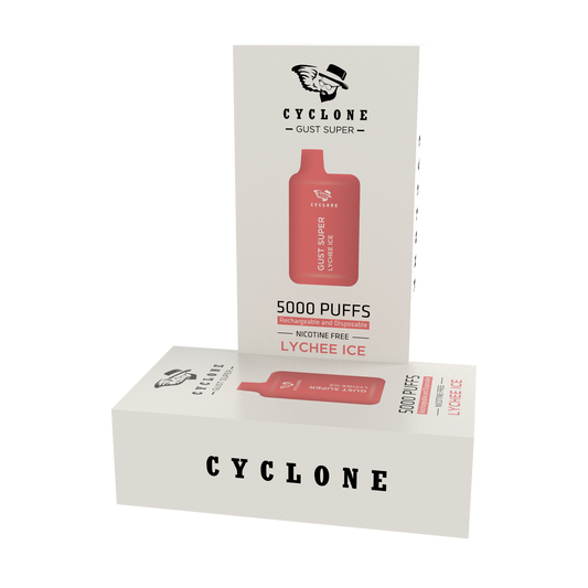 Nicotine Free Gust Super Lychee Ice Rechargeable Disposable