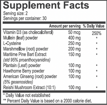 Lung Health and Rejuvenation Supplement