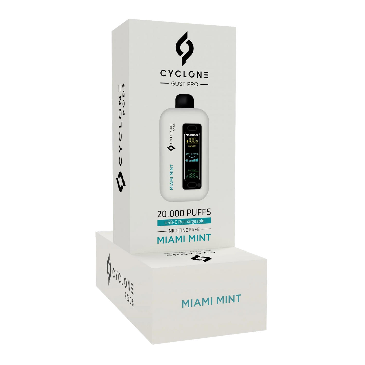 Gust Pro Miami Mint nicotine-free disposable vape