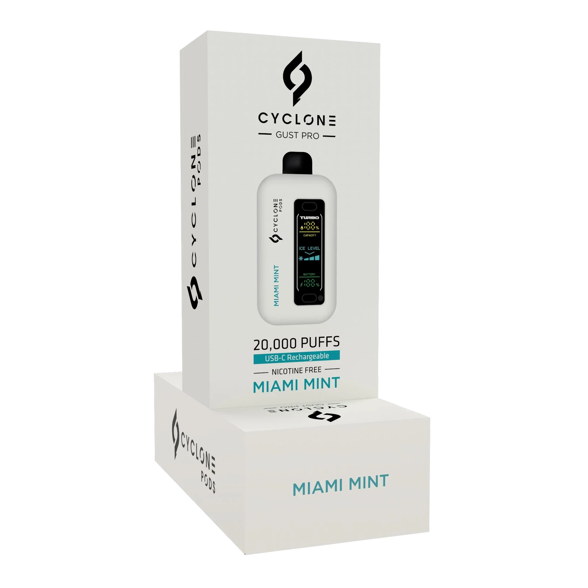 Gust Pro Miami Mint nicotine-free disposable vape