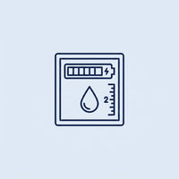Screen display icon - battery and liquid level