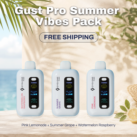 Gust Pro Nicotine Free Vape | 20,000 Puffs, $20 | Cyclone Pods Gust Pro Nicotine Free Vape | 20,000 Puffs, $20 | Cyclone Pods