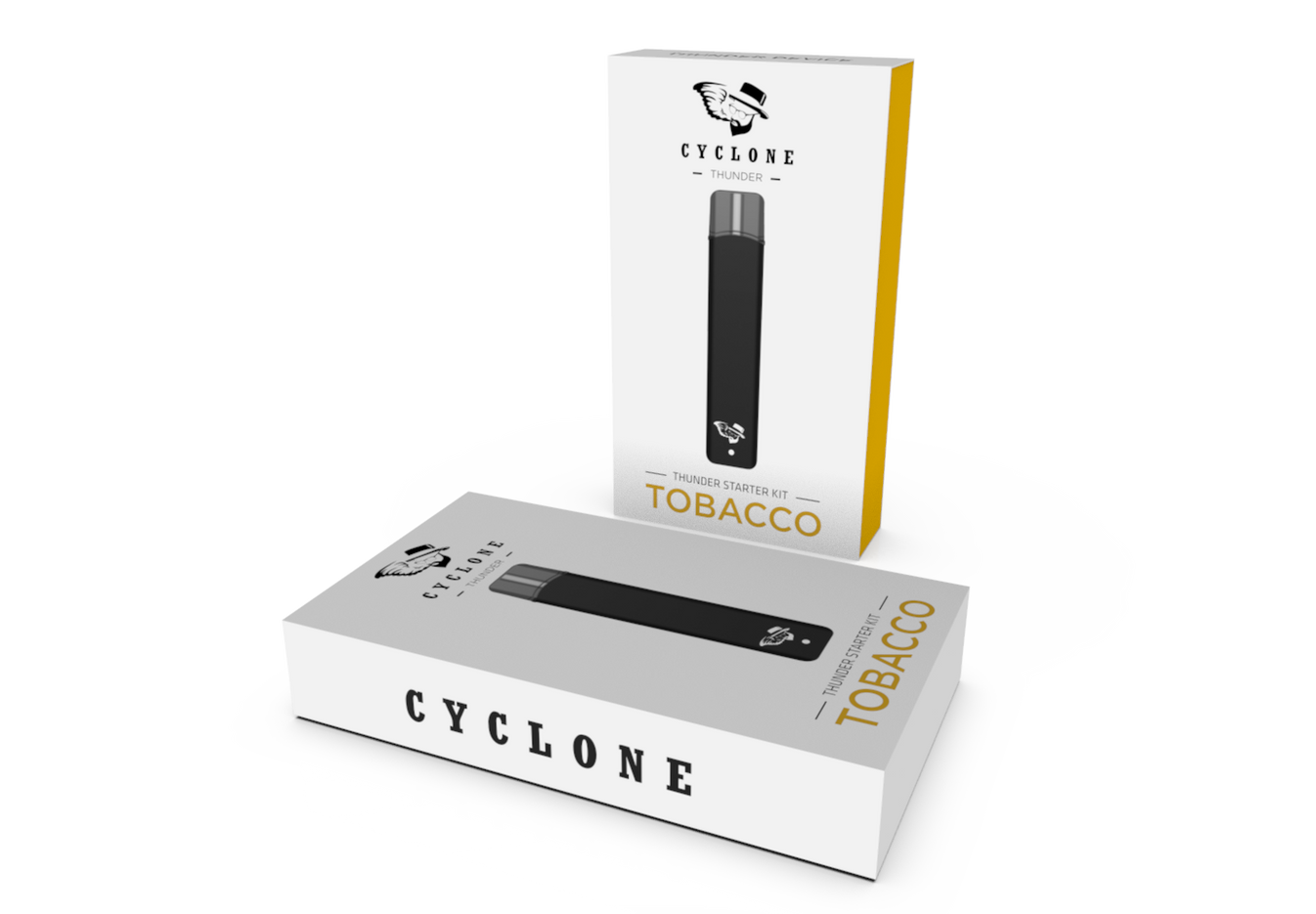 Nic Free Vape Thunder Tobacco Starter Kit Cyclone Pods