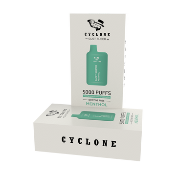 Nicotine Free Gust Super Menthol Rechargeable Disposable Vape